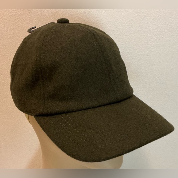 Men's Olive Green Felted Cap - Picture 1 of 6